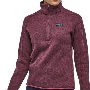 Patagonia Women’s Maroon Quarter-Zip Fleece Jacket XXS